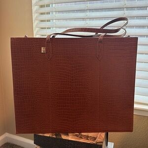Beis the large work tote in maple croc NWOT